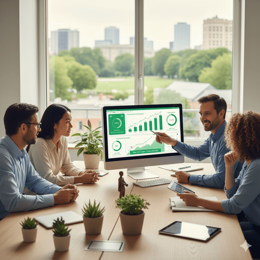 Réunion au bureau de courtiers pour ouvrir un Per individuel à leurs clients.