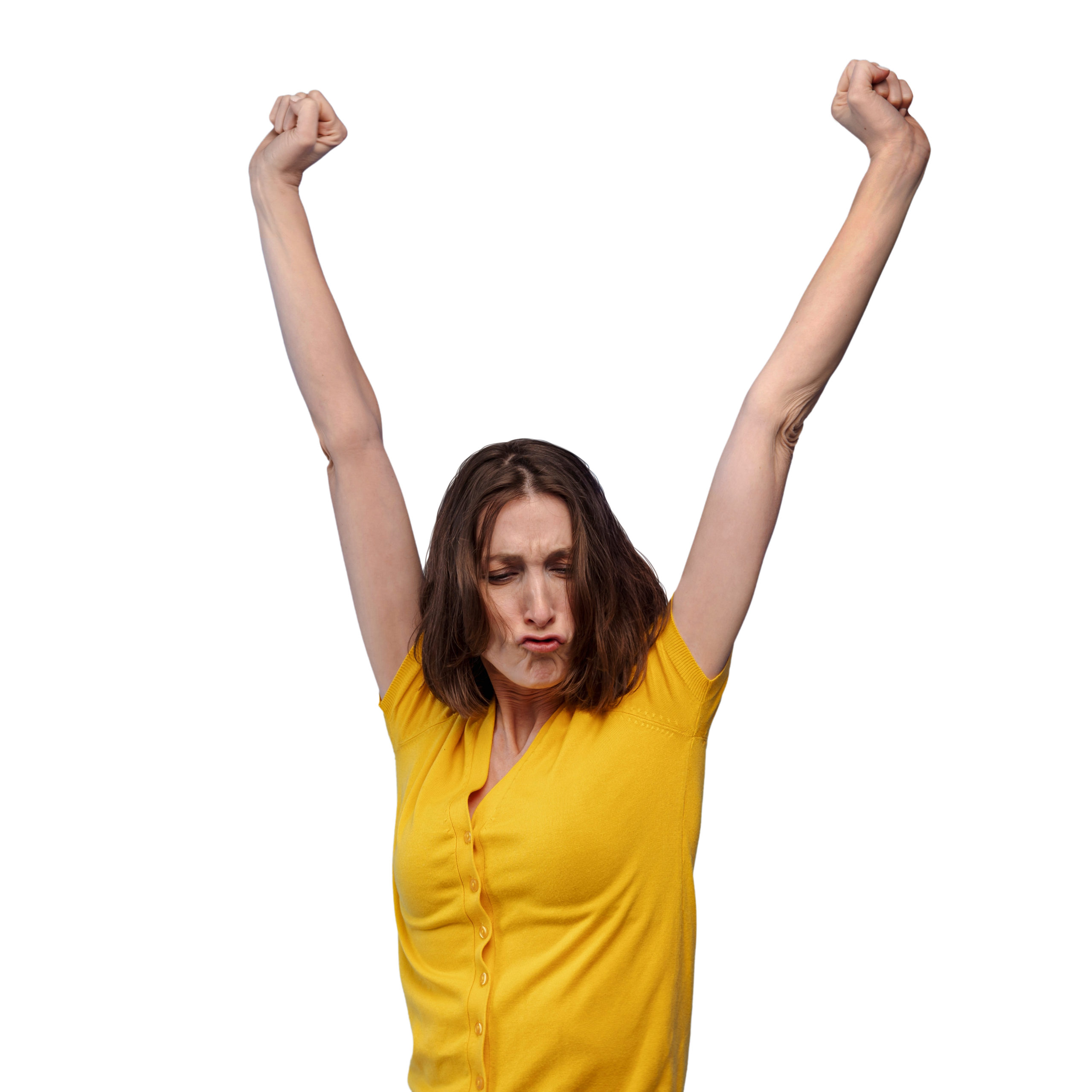 Une femme qui est contente d'avoir fait son devis mutuelle en ligne.